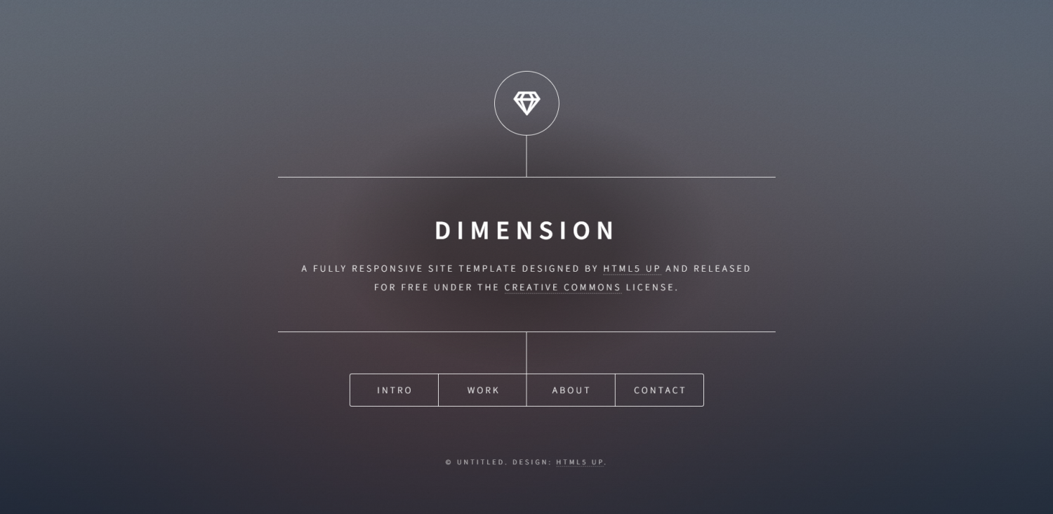 Chia sẻ giao diện dimension html intro miễn phí